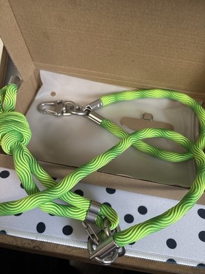 Rope Style Leash & Collar W/Tag/ Lime Green- New In Package