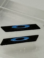 OAKLEY SUTRO  SUNGLASSES REPLACEMENT SIDE LOGO ICON BLACK BASE BLUE LOGO TEMPLE