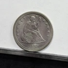 1859 Liberty Seated Quarter - Ch XF Details, Old Cleaned & Retoned (#60756-L)