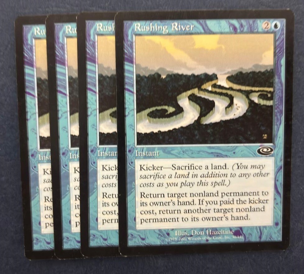 MTG 4X PLANESHIFT RUSHING RIVER NM MAGIC THE GATHERING BLUE COMMON