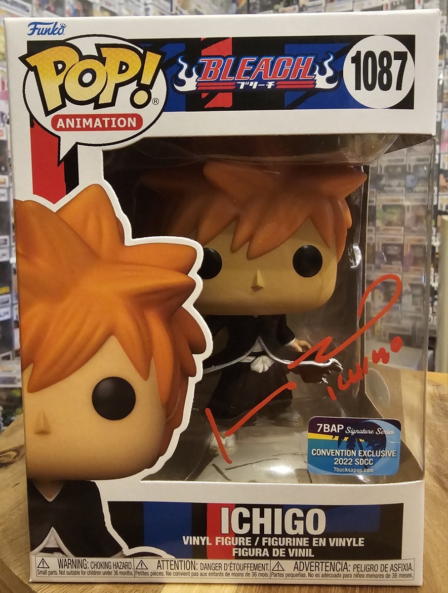 Funko Pop Bleach Ichigo #1087 Banaki Signed by Johnny Yong Bosch