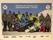 Mannschaftskarte Französisches Snowboard Nationalteam 2014/15 21x 16 cm