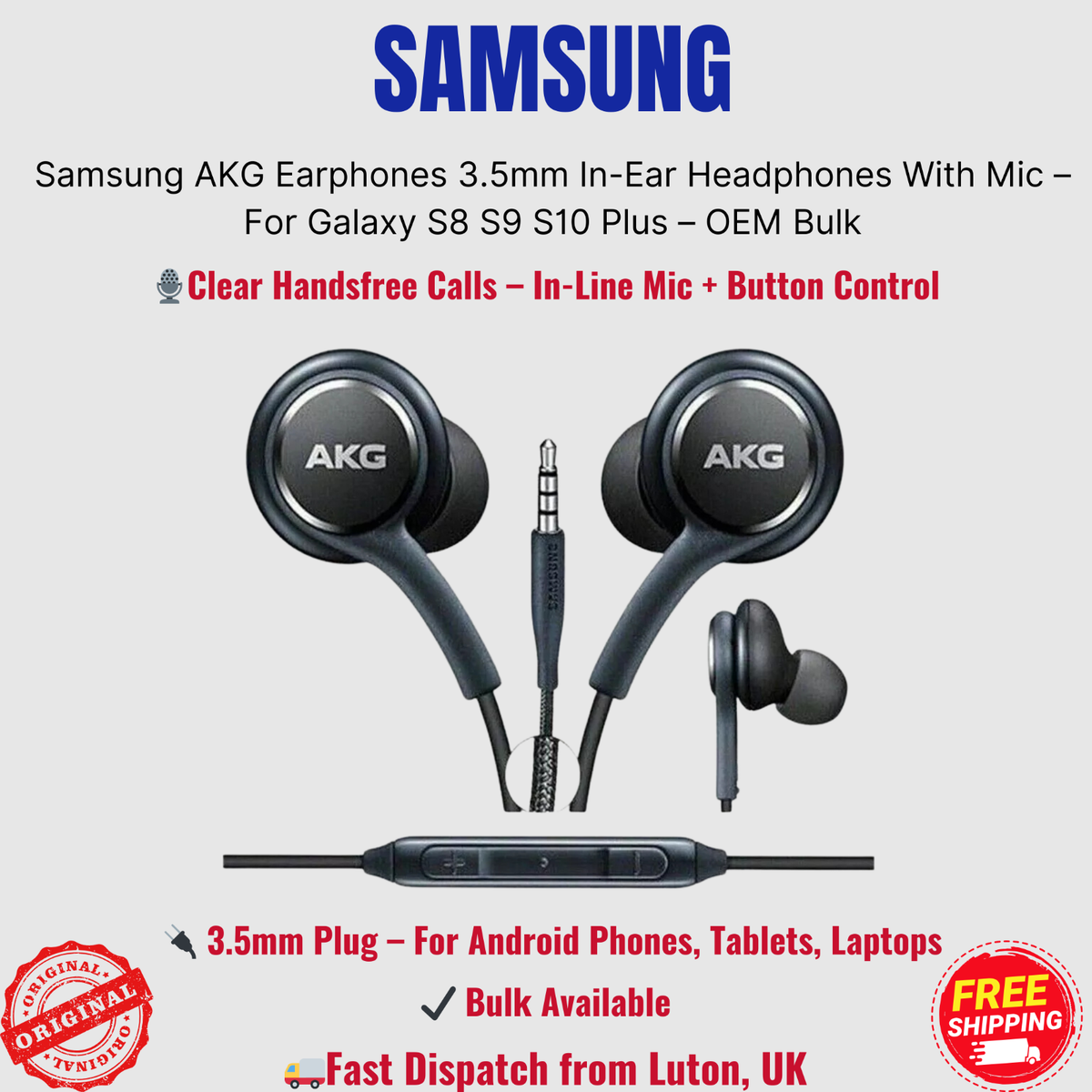 Mm Wired Headphones For Samsung S20 Ultra Samsung
