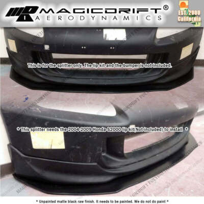 Kit Protection Pare-chocs Honda S2000 2000-2009 - Diffuseur Arrière & Jupes Latérales, Look Carbone, ABS