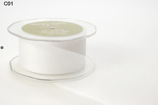 1 Inch   May Arts SHEER   White - C01 - 5 Yards