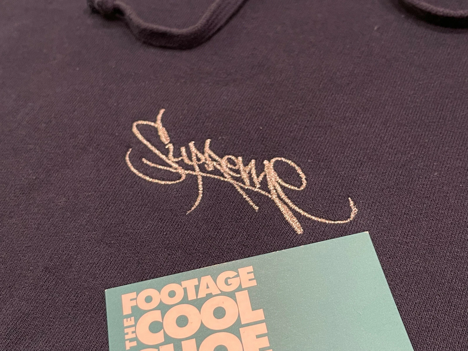 2019 SS19 SUPREME TAG BOX LOGO GRAFFITI SWEAT SHIRT À CAPUCHE BLEU MARINE ARGENT NEUF L