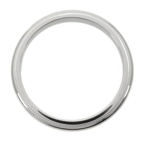 TIFFANY & Co. Together Platinum 3mm Milgrain Wedding Band Ring 6.5 - Picture 4 of 6