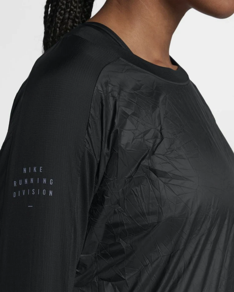 Nike Run Division Women's SZ XS Running  Pullover Jacket 929128 Black MSRP $100+ - Image 2 of 4