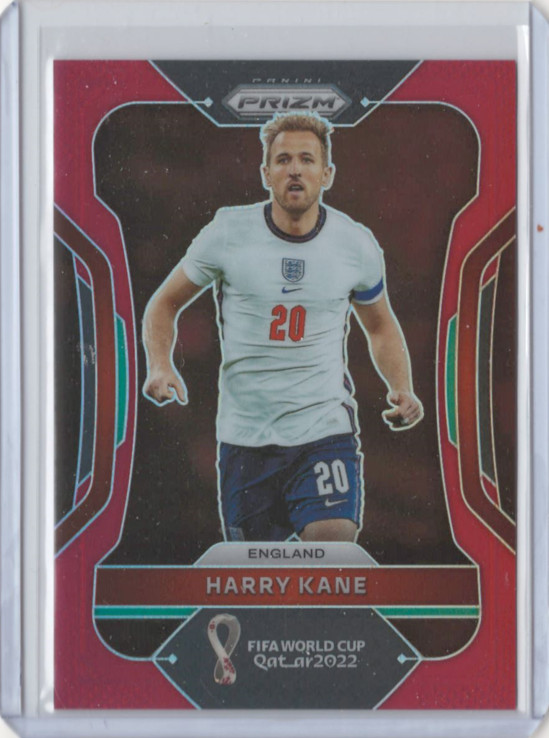 2022 Panini Prizm World Cup Prizms Red #86 Harry Kane 335/399