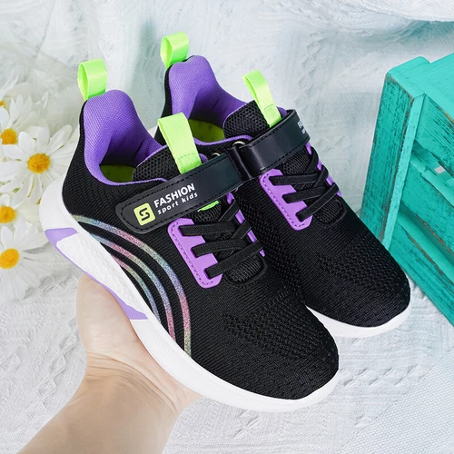 Sneaker für Mädchen Kinder Sportschuhe Atmungsaktiv Weiche Sohle Sportschuhe - Bild 5 von 26