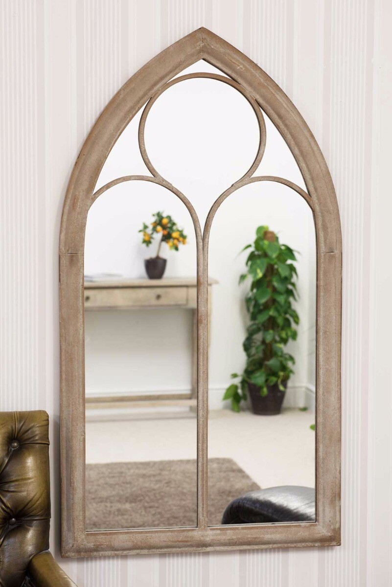 Extra Large Garden Wall Mirror Sand Arch Outdoor Vintage 3ft8 x 2ft 112