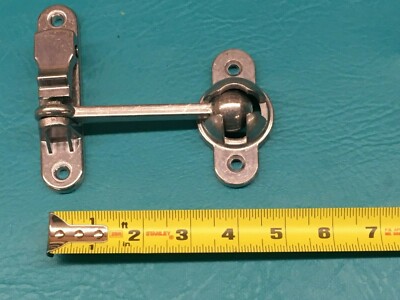 4'' Bright Aluminum Ball Socket Door Hold Latch Catch Trailer RV 