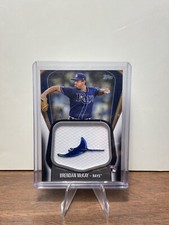 2020 Topps Jersey Sleeve Black /149 Brendan McKay #JJSP-BM Rookie Jumbo Patch