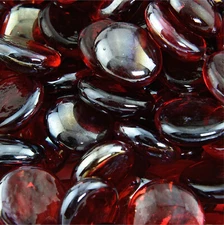 Ruby Reflective- Fire Glass Beads for Indoor and Outdoor Fire Pits or Fireplaces