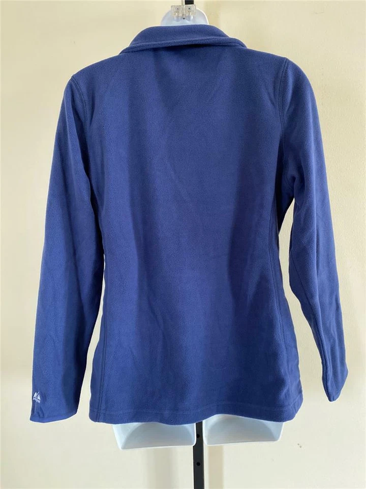 New Edmonton Oilers Womens Sizes S-XL Blue Zip Up Sweater - Image 4 of 4