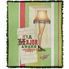 A Christmas Story Blanket, 50"x60" A Major Award Woven Cotton Blend Throw