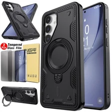 For Samsung Galaxy S24/S24+/S24 Ultra/ FE Case Kickstand Cover Privacy Protector