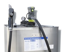 Hoftankstelle - Einsteigerpaket - Horn - 1000 Liter - Dieseltank mit Pumpe