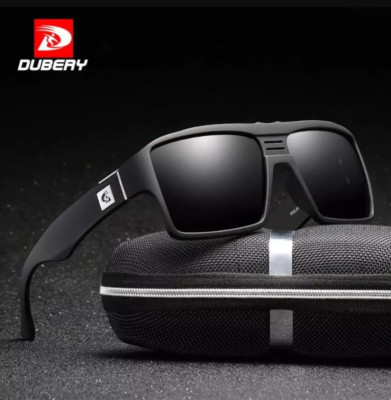 DUBERY Men Women Square Polarized Sport Sunglasses Large Driving Fishing Glasses
