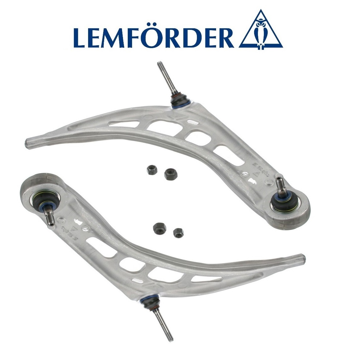 For BMW E46 E90 Pair Set of 2 Front Lower Control Arms & Ball Joints