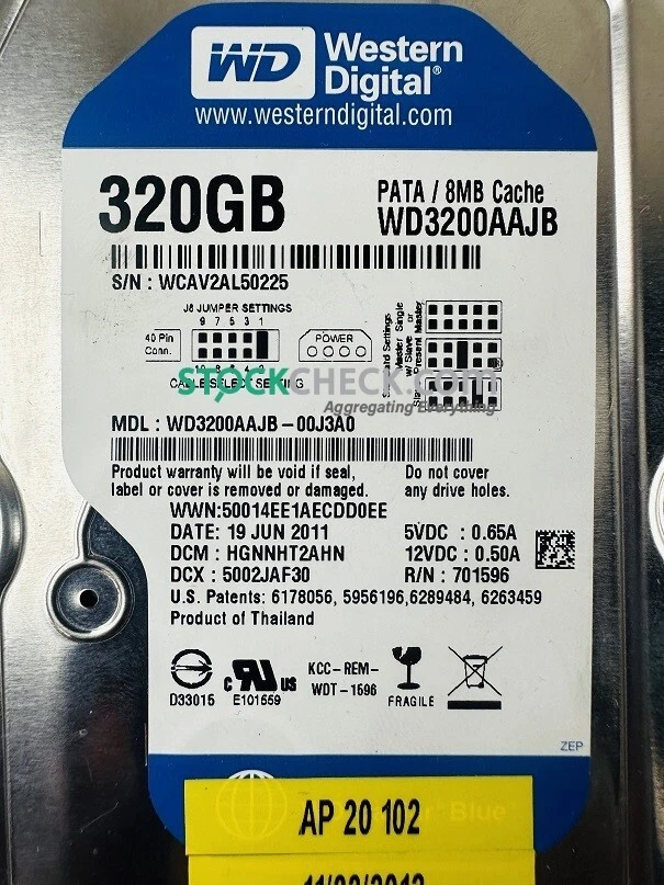 Western Digital WD3200AAJB-00J3A0 Hard Disk Drive - Image 3 of 4