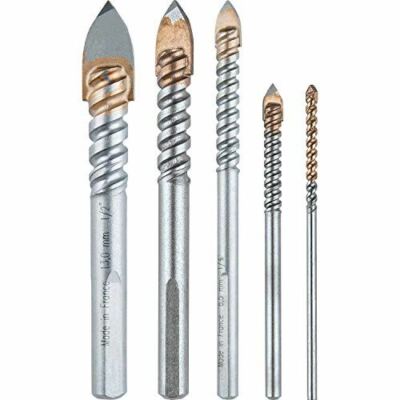 Makita B-68993 5-teiliges Bohrerset Für Glas & Fliesen – Mit Hartmetallspitzen