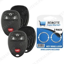 2 Replacement for Chevy Silverado Suburban 1500 Remote Key Fob 4b rs Shell Case