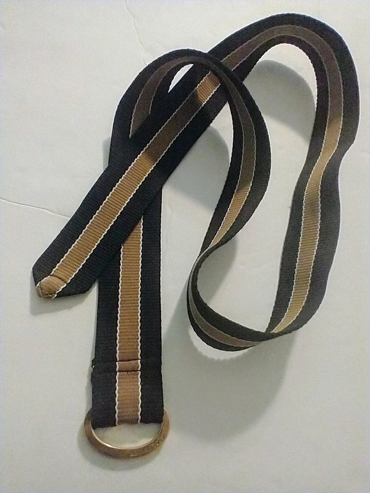 Cinturón deportivo para mujer Haley marrón/negro talla L/XL - lona de poliéster  Foto 2 de 4