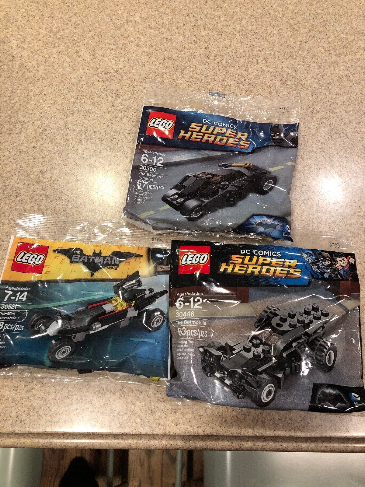 LEGO 30300 30521 30446 3 New Sealed Sets Batman Vehicls- NEW - SEALED
