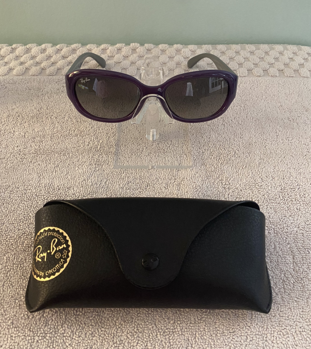 Ray-Ban Cat-Eye Sunglasses RB 4198 Purple and Gray Frames 55-18