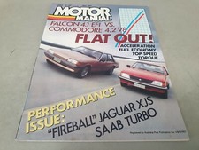 Jul 1983 Motor Manual Mag FORD XE 4.1 EFI vs Commodore 4.2 V8 , Saab Jag XJS