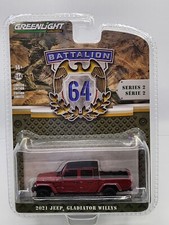 2021 Jeep® Gladiator Willys ⚡ Greenlight Battalion 64 Series 2  1/64 Die-Cast