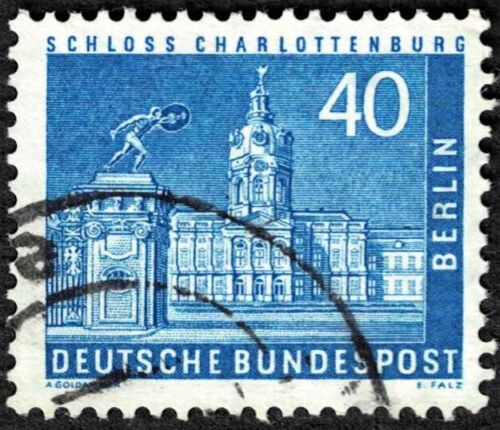 Allemagne Berlin secteur occidental 1957 Y&T n°132B Château de Charlottenburg - Photo 1/2