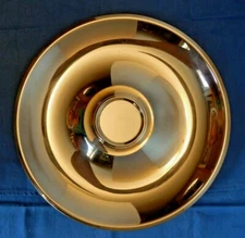 VINTAGE SILVERPLATE CHIP AND DIP OR CHEESE AND CRACKER TRAY
