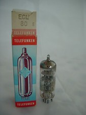 "Telefunken"-Elektronenr&ouml;hre ECL 80 Triode-Pentode - 9 Stift - Sockel Noval