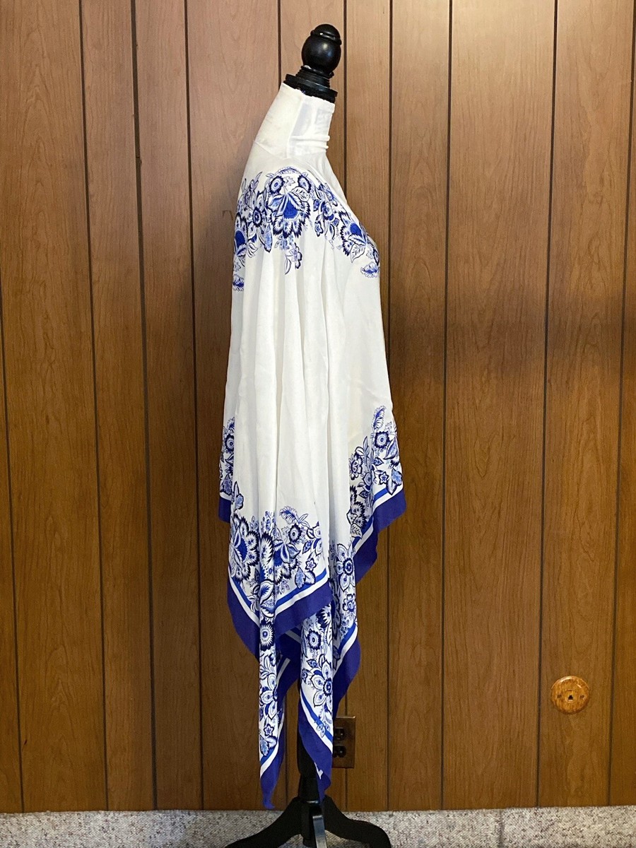 ETRO 花柄 シルクポンチョ風192-158004-4495 ETRO 花柄 シルクポンチョ風192-158004-4495 ETRO 花柄 シルクポンチョ