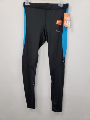 HIND Mens Running Base Layer Tights Black Turquoise sz S NWT $44 | eBay