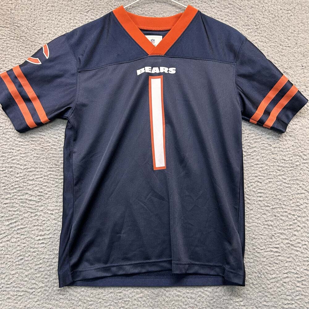 Chicago Bears Jersey Boys NFL Team Apparel Size Large Fields Football