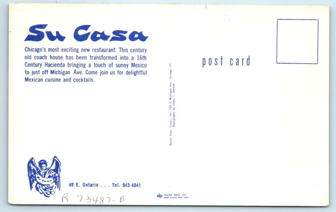 CHICAGO, Illinois IL Mexican Restaurant SU CASA ca 1960s