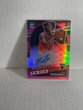 2021-22 Donruss Optic Signature Series PINK prizm Auto  /25  RC  AYO DOSUNMU