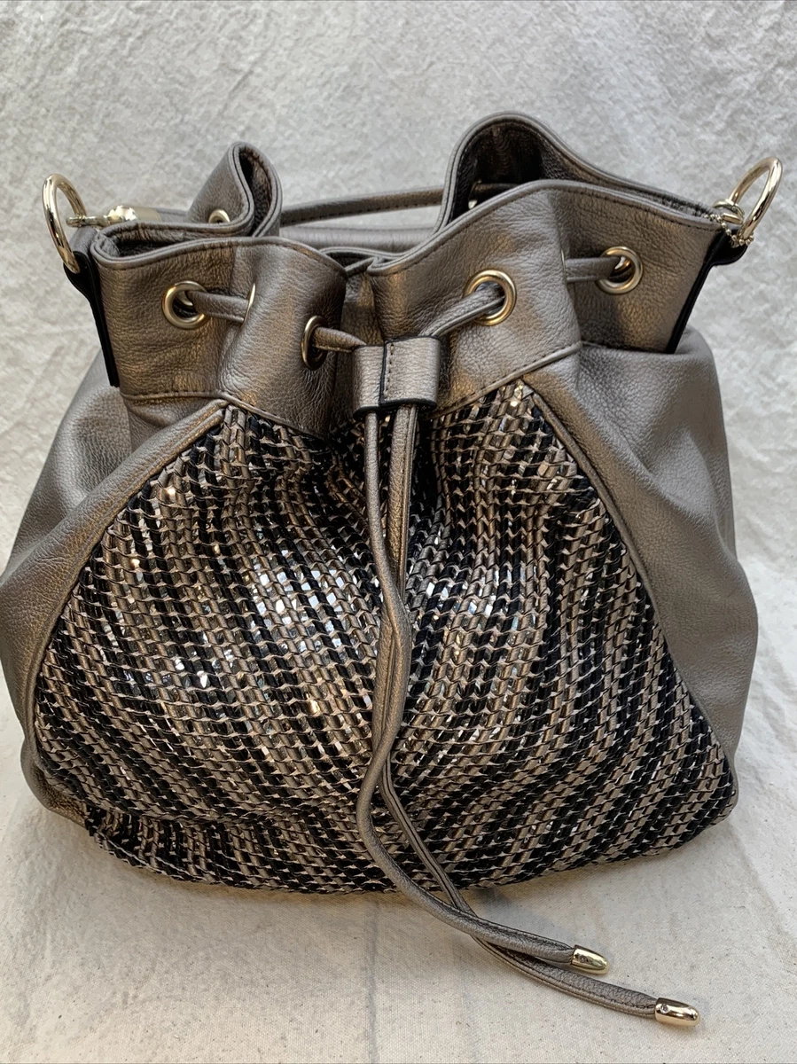 Big Buddha Handbag Hobo Purse Bronze Black Silver 14