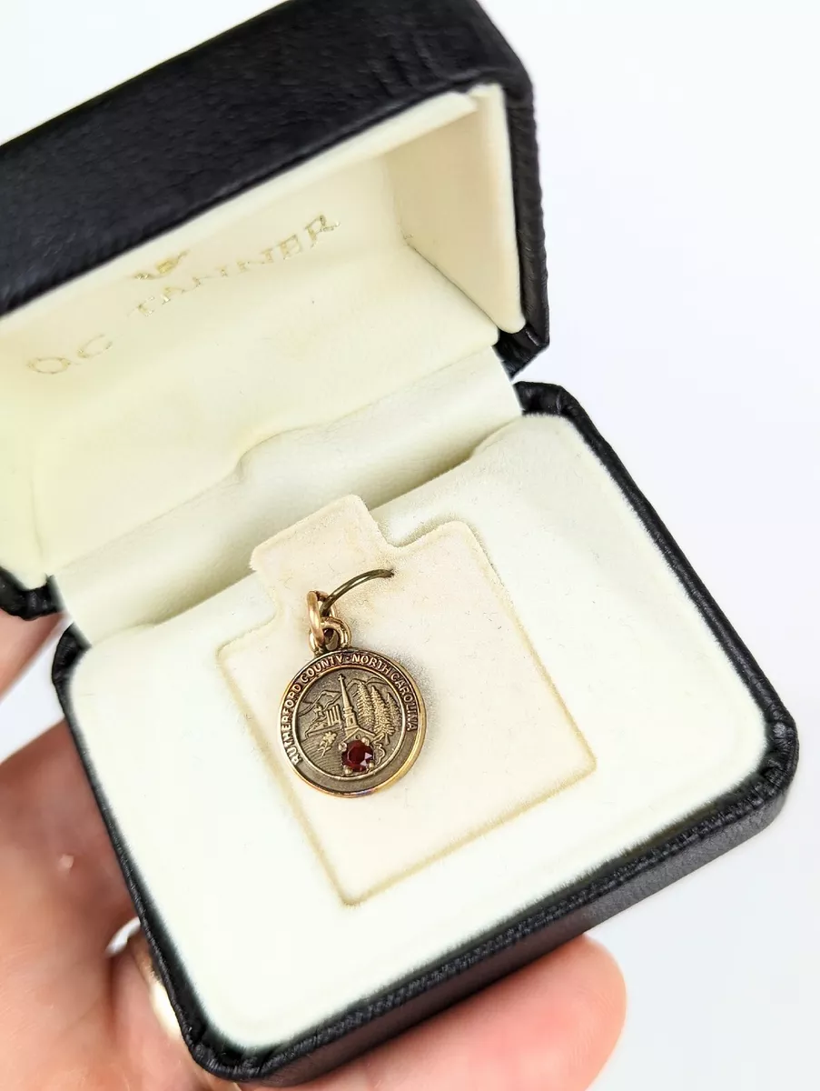 VTG O.C. Tanner 10k Gold Red Stone Rutherford County North