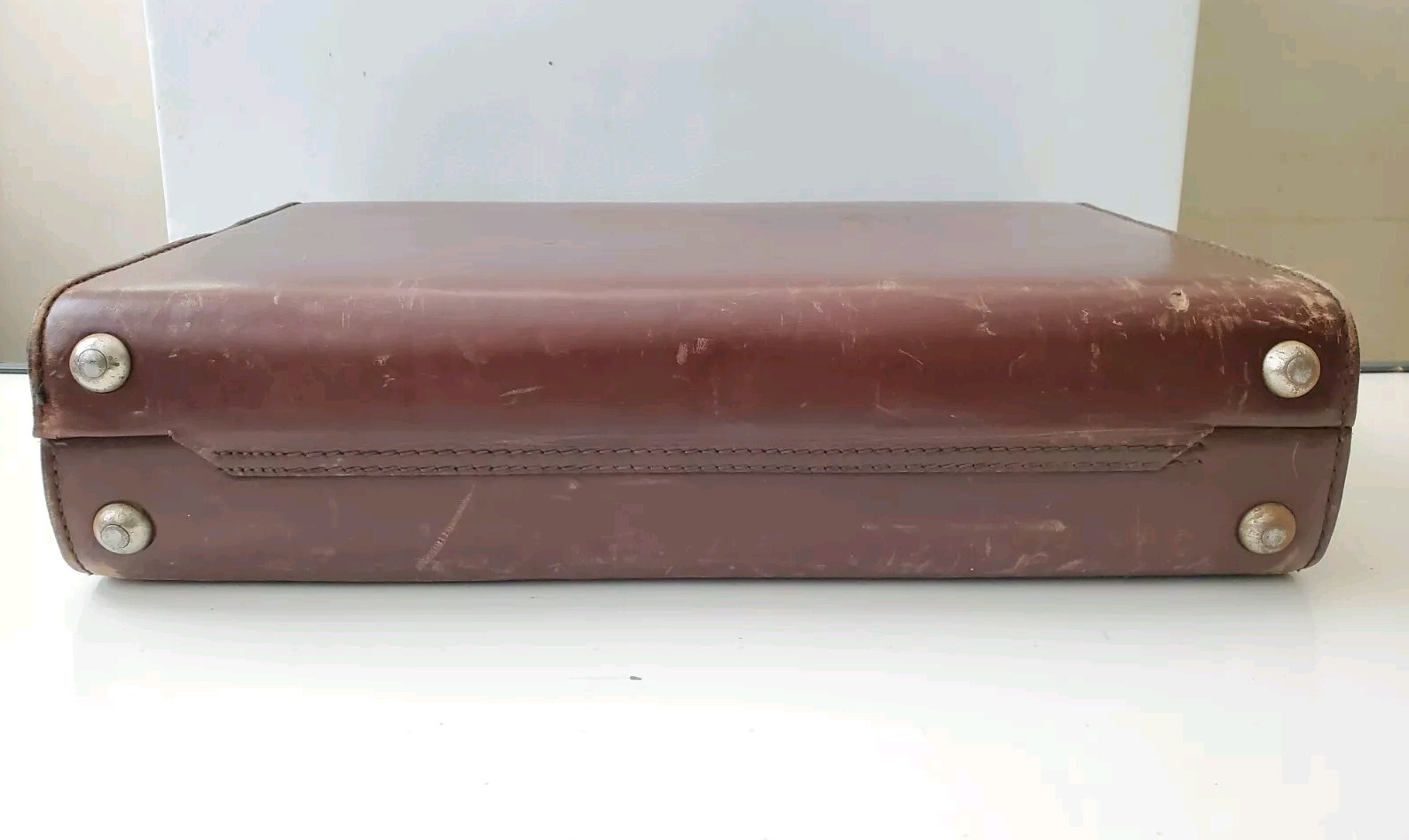 Schlesinger Brown Leather Hard Coded Briefcase | … - image 12