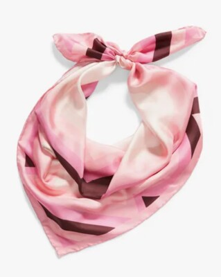 KATE SPADE PINK 100 % SEIDE 34'''' QUADRATISCHER SCHAL GROSS NEU!!!