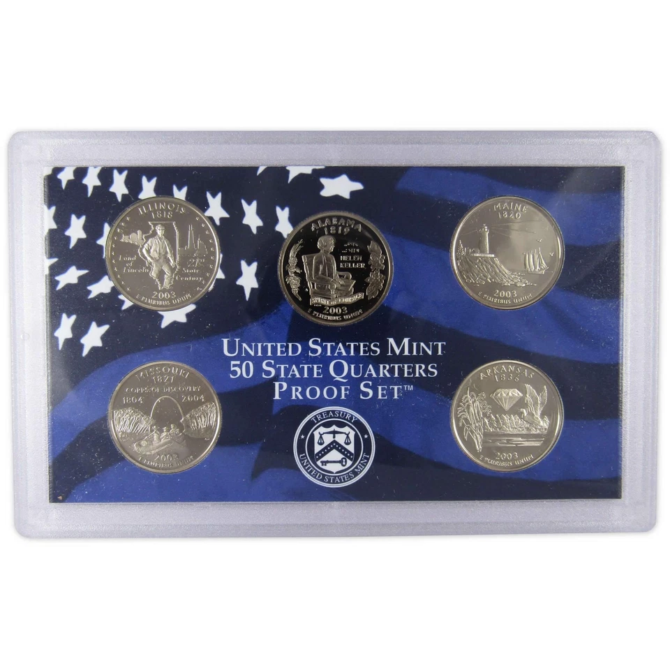 2003 Clad Proof Set U.S. Mint Original Government Packaging OGP COA - Image 4 of 4