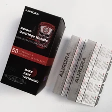 50PCS Aurora Disposable Sterilized Tattoo Cartridge Needles