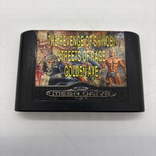 Thumbnail of ebay&reg; auction 318493775267 | Sega Mega Drive Mega Shinobi Streets Of Rage Golden Axe nur Cartridge