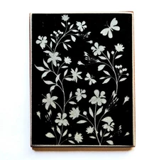 MEADOW SHADOW Cling Rubber Stamp Flowers Garden Butterfly Background Wild um322