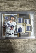 2020 Topps Museum - Primary Pieces Quad Relics Cody Bellinger Gold /25 (MEM)
