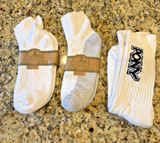 3 Pair Vintage Men  s Women  s Socks Cotton Blend Size 10-13  READ 